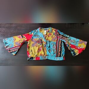 NWT 7th Avenue Design Studio NY&C Bell Sleeve Top Size Large